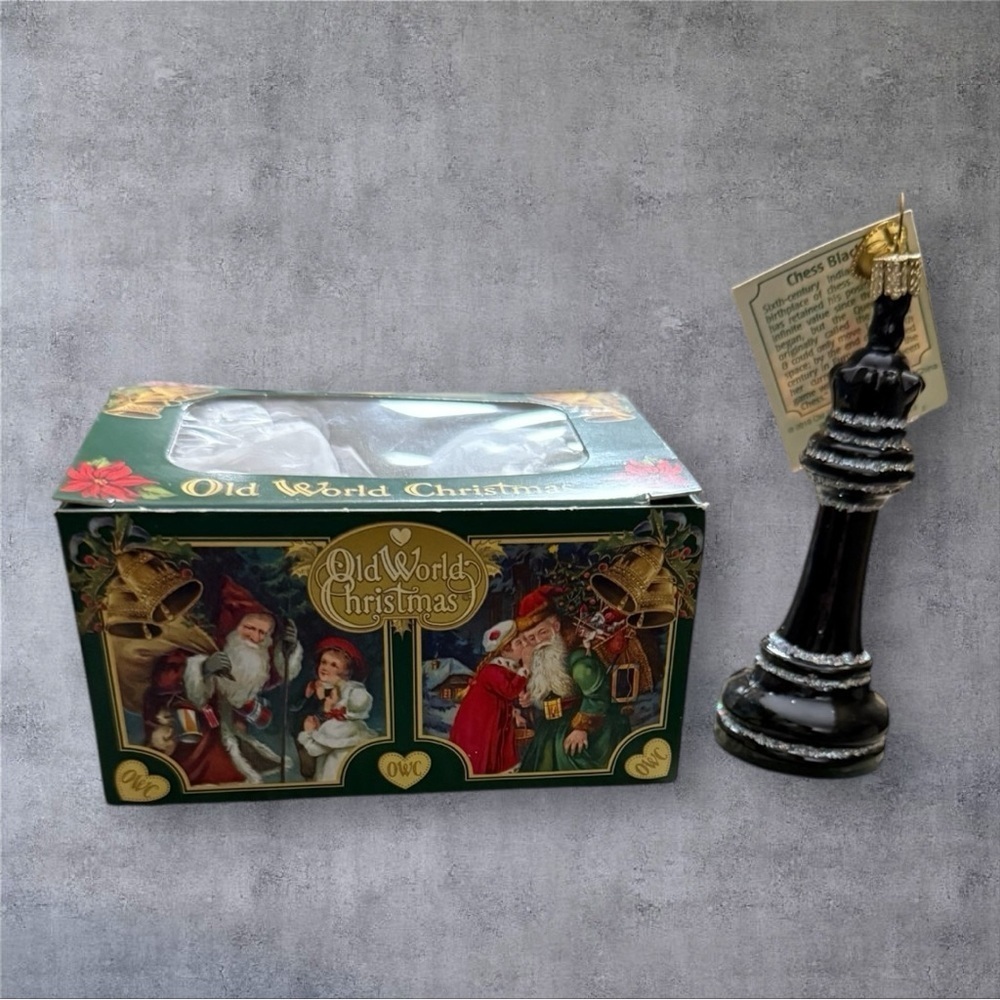 Old World Christmas Chess Piece - Black Queen - NWT